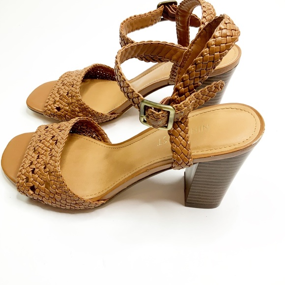 Nine West Gwenny Block Block Heel Sandals 7M - Picture 6 of 10